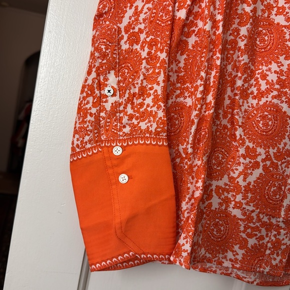 J.Crew Classic-fit drapey cupro-blend shirt in floral crown BQ751 - Picture 6 of 8